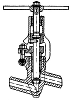 Вентиль запорный сальниковый 588-10-0 (PN 373)